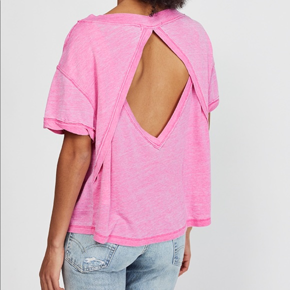 Free People Viola Open Back Tee - Picture 4 of 8